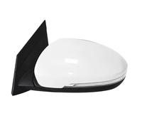 NOTEDI Coche Retrovisor Exterior para Hyundai Tucson 2015-2019 Lente Incluida Montaje, Luz de Señal de Giro, Soporte de Cubierta de Marco Espejo Retrovisor Exterior,Bianco-8 Lines - Left