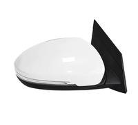 NOTEDI Coche Retrovisor Exterior para Hyundai Tucson 2015-2019 Lente Incluida Montaje, Luz de Señal de Giro, Soporte de Cubierta de Marco Espejo Retrovisor Exterior,Bianco- 8 Lines - Right