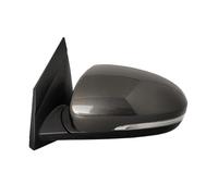 NOTEDI Coche Retrovisor Exterior para Hyundai Tucson 2015-2019 Lente Incluida Montaje, Luz de Señal de Giro, Soporte de Cubierta de Marco Espejo Retrovisor Exterior,Marrone-8 Lines - Left