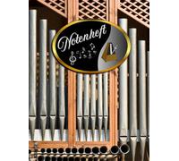 Notenbuch Keyboard Notenheft Klavier Musikunterricht Akkordeon Notenlinienheft Große Lineatur Klavierunterricht Anfänger Piano Orgelbuch DIN A4 ... Notensysteme Musiker Celesta A11A