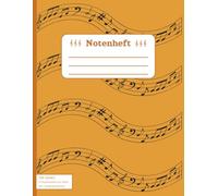 Notenheft: DIN A4 Notenlinienheft | 106 Seiten mit 14 Notenzeilen pro Blatt | Inkl. Inhaltsverzeichnis | Musikheft mit Notenlinien
