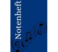 Notenheft: DIN A4 Notenlinienheft | 60 Seiten mit 12 Notenzeilen / Systeme pro Blatt | Papier 90g/m² | Musikheft mit Notenlinien