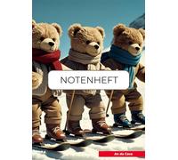 Notenheft für Lehrer - Design „Bears“ - DIN A4: 80 Seiten mit Schülerlisten, Notenspalten & Notizen - für Grundschule bis Sek II - übersichtlich & liebevoll gestaltet