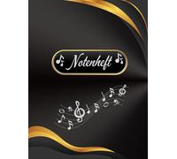 Notenheft Klavier Notenbuch Keyboard Musikunterricht Akkordeon Notenlinienheft Große Lineatur Klavierunterricht Anfänger Piano Orgelbuch DIN A4 ... Notensysteme Musiker Celesta 02B14