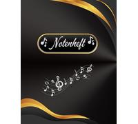 Notenheft Klavier Notenbuch Keyboard Musikunterricht Akkordeon Notenlinienheft Große Lineatur Klavierunterricht Anfänger Piano Orgelbuch DIN A4 ... Notensysteme Musiker Celesta 02B14