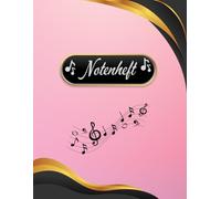 Notenheft Klavier Notenbuch Keyboard Musikunterricht Akkordeon Notenlinienheft Große Lineatur Klavierunterricht Anfänger Piano Orgelbuch DIN A4 ... Notensysteme Musiker Celesta B02B