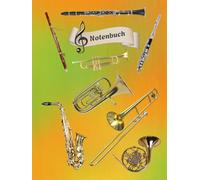 Notenheft Trompete DIN A4 Notenbuch Posaune Musikunterricht Waldhorn Notenlinienheft Große Lineatur Blasinstrumente Anfänger Kornett Querflöte ... Notensysteme Bariton Musiker Fagotte 02B15