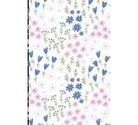 Notepad A5, 80 pages with wild flowers -themed cover.: Lined notebook 6x9, 80pages