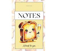 Notes / A toast to you /Toast mit Sekt - Motiv / Bullet Journal / kariertes Notizbuch