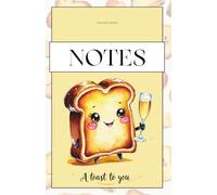 Notes / A toast to you /Toast mit Sekt - Motiv / Bullet Journal / kariertes Notizbuch