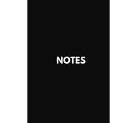 NOTES: A5 Minimalist Lined NoteBook | 256-Page Ruled Journal for Ideas, Projects and Study (Black)