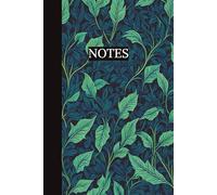 Notes: Beautiful Victorian deep blue leaves cover notebook : 150 page of delightfully elegant notes