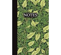 Notes: Beautiful Victorian green leaves cover notebook : 150 page of delightfully elegant notes