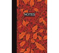 Notes: Beautiful Victorian light orange leaves cover notebook : 150 page of delightfully elegant notes