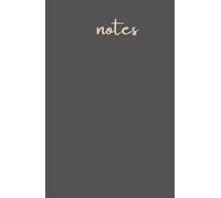 notes: blank A5 100 page notebook, for everyday use to calm your mind and organize your thoughts.