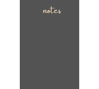 notes: blank A5 100 page notebook, for everyday use to calm your mind and organize your thoughts.