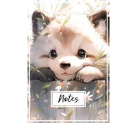 Notes: Carnet Manga chiot husky - Journal Créatif Mix Ligné et bullet journal - Cahier Coloré et Ludique pour Ados et Adultes
