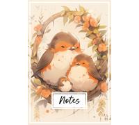 Notes: Carnet Manga Famille Oiseaux - Journal Créatif Mix Ligné et bullet journal - Cahier Coloré et Ludique pour Ados et Adultes