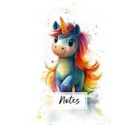 Notes: Carnet mignon Joyeuse Licorne | Journal Créatif Mix Ligné et Bullet journal | Cahier Ludique pour Ados et Adultes