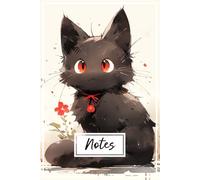 Notes: Carnet style Manga Black Cat | Journal Créatif Mix Ligné et Bullet journal | Cahier Ludique pour Ados et Adultes