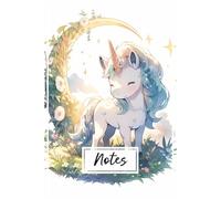 Notes: Carnet style Manga Licorne Magique | Journal Créatif Mix Ligné et Bullet journal | Cahier Ludique pour Ados et Adultes