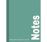 Notes Composition Notebook college ruled: Mystic Teal A Space for Clarity and Creativity | Minimalistic Journal for College, School, Office & Work | 110 pages ( 7.5 x 9.25 in )