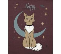 Notes: Composition Notebook Lined Notebook Witchy Notebook Gothic Journal - College Ruled with Field, 110 Pages, 7.5 x 9.25 (Gothic Cat)
