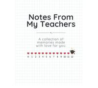 Notes From My Teachers: A collection of memories from your school years.
