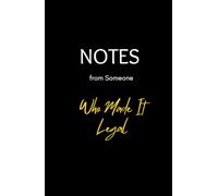 Notes from Someone Who Made It Legal: A Funny Wedding Officiant Notebook - Lined Journal for Ceremony Notes, Vows & Speeches | Thoughtful Officiant ... Pages | Black Cover (Kae & Co Wedding Series)