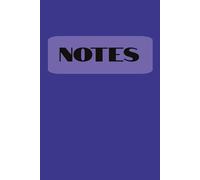 Notes: Journal Notebook perfect for Journaling, Note-Taking, Planning and more | 6x9 inches, 125 pages | Gift for Vacations, Holidays, and Free Times