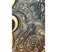 Notes & Mots : cahier de musique avec une page de portées musicales et une page d'écriture: Format A5 | 8 portées | 24 lignes