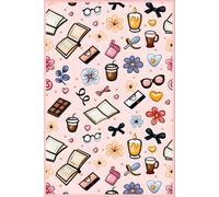 Notes & Nostalgia: The Kawaii Coffee Journal: Whimsical Lined Notebook with Book, Bow & Latte Designs | 6x9” | 150 Pages | Cute Gift for Stationery Lovers & Dreamy Writers