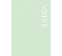 NOTES Notebook - 7×10 Inches - Minimalist Unlined Journal | Aesthetic Plain Notebook for Writing, Sketching, and Everyday Use: 120 Unlined Pages, Matte Softcover - Korean Pastel: Matcha Mint