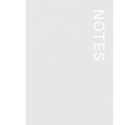 NOTES Notebook - 7×10 Inches - Minimalist Unlined Journal | Aesthetic Plain Notebook for Writing, Sketching, and Everyday Use: 120 Unlined Pages, Matte Softcover - Korean Pastel: Pale Grey