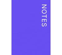 NOTES Notebook - 7×10 Inches - Minimalist Unlined Journal | Aesthetic Plain Notebook for Writing, Sketching, and Everyday Use: 120 Unlined Pages, ... Pop Collection: Purple Royal- Lina Pages