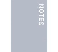 NOTES Notebook - 7×10 Inches - Minimalist Unlined Journal | Aesthetic Plain Notebook for Writing, Sketching, and Everyday Use: 120 Unlined Pages, ... Texture Collection: Slate Linen- Lina Pages