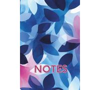 Notes - Notizbuch A5 liniert und blanko - Modernes florales Design in Blau und Rosa: A5 | Liniert und blanko | 120 Seiten | Softcover | Journal, Schreibheft, Tagebuch, Planer, Notizheft