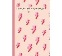 Notes of a Dreamer Journal Notebook - 200 Lined Pages | Pink Aesthetic Journal with Thunders Design