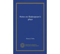 Notes on Shakespeare's plays