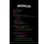 Notes.py The Daily Notebook for Developers, Coders & Tech Lovers: A sleek 6x9" lined notebook (120 pages) built for productivity, creativity, and ... code, sketching ideas, or journaling daily