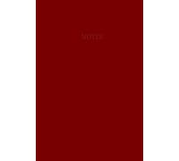 Notes - Solid Red: A 6x9 Lined Hardcover Journal with 150 Pages for Ideas, Reflections, and Daily Writing