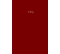 Notes - Solid Red: A 6x9 Lined Hardcover Journal with 150 Pages for Ideas, Reflections, and Daily Writing
