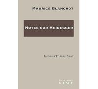 Notes sur Heidegger