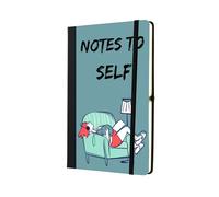 'Notes to Self' - Álbum de recortes de papel rayado A5, idea de relajación y reflexión pensada para amigos y familiares (note-kf23-selfnote)