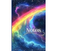 Notes: Write Among the Stars with This Dreamy Watercolor Rainbow Space Journal!