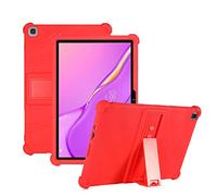 Nother Funda para Huawei MatePad T10S/T10, Silicón Ligera Carcasa Antideslizante con Soporte para los niños para Huawei MatePad T10S/T10, Rojo