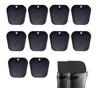 Nothers Zhioudz 10 Piezas Hormas de Botas Alta Insertos de Formas de Botas,Soporte de Botas Altas Inserta,8 Pulgadas Moldeador de Botas Reutilizables para Mujeres y Hombres,Negro,Talla única (XC-140)