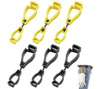 Nothers Zhioudz 6 Pcs Clip de Guante,Clip para guantes de trabajo,Clip de Pástico para Guantes, Seguridad Glove Grabber Holder,para Llevar Guantes de Trabajo Contigo (LBSTJ-136)
