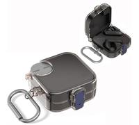 Nothing Buds Pro 2 - Funda protectora para auriculares CMF Buds Pro 2, funda transparente de TPU con mosquetón, color caramelo, protección completa para CMF (gris)