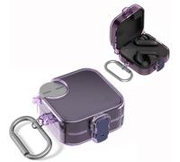 Nothing Buds Pro 2 - Funda protectora para auriculares CMF Buds Pro 2, funda transparente de TPU con mosquetón, color caramelo, protección completa para CMF de Nothing Buds Pro 2 (morado)